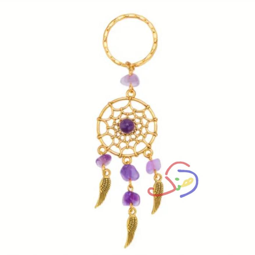 Stoned Dream Catcher Keychain