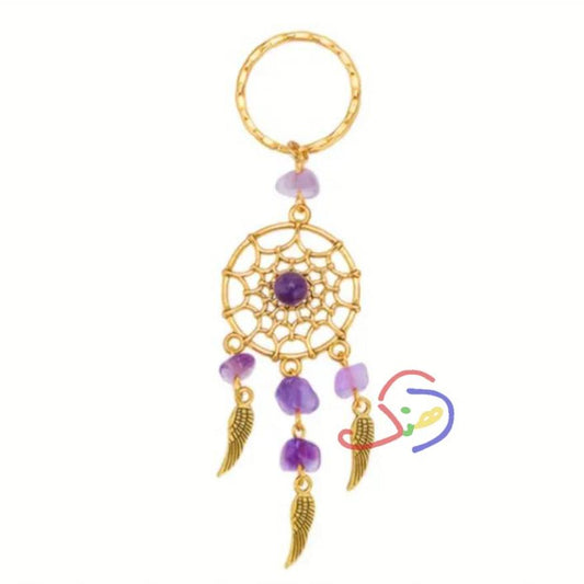 Stoned Dream Catcher Keychain