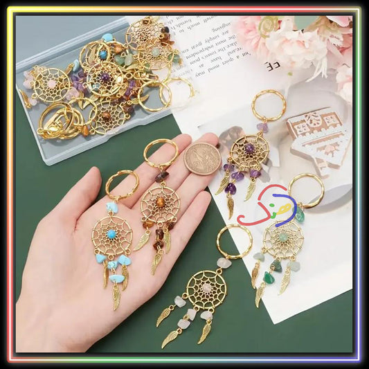 Stoned Dream Catcher Keychain