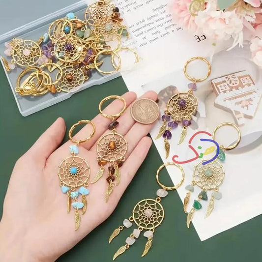 Stoned Dream Catcher Keychain