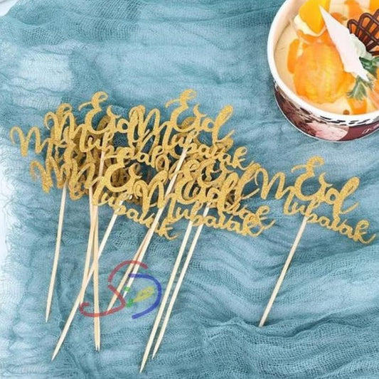 Eid Mubarak Cake Toppers