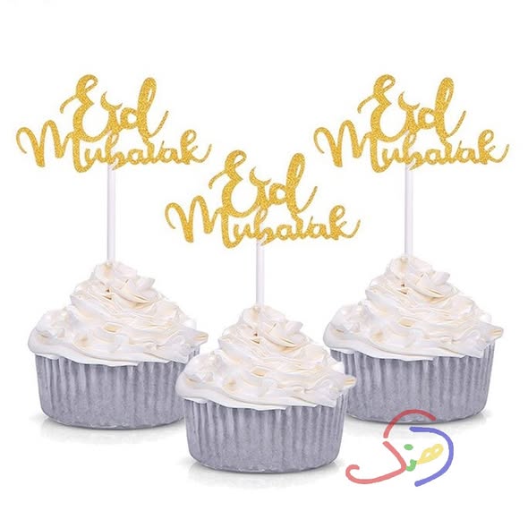 Eid Mubarak Cake Toppers