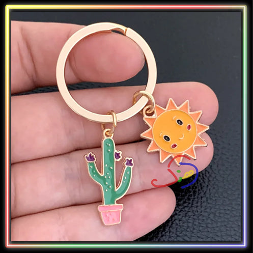 Cactus Lover Keychain