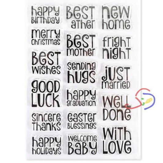 Transparent Stamps (Best Wishes)