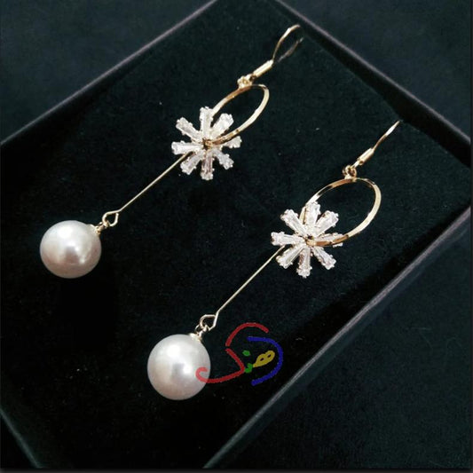 Pearly Daisy Earrings