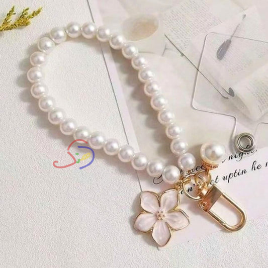 Floral Pearly Keychain
