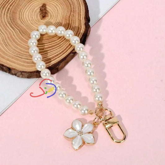 Floral Pearly Keychain