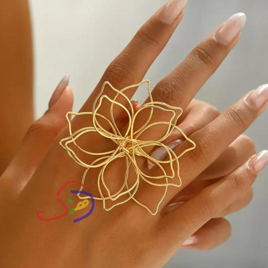 Minimalist Floral Ring