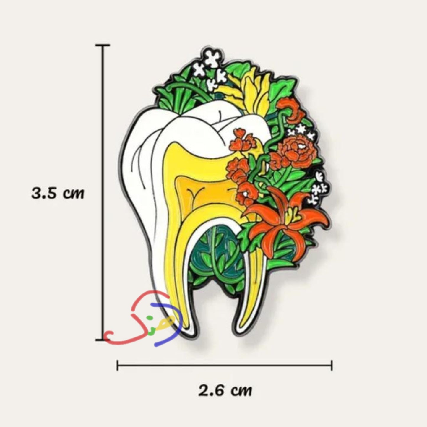 Floral Tooth Pin