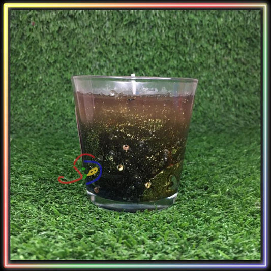 Glittery Galaxy Candle