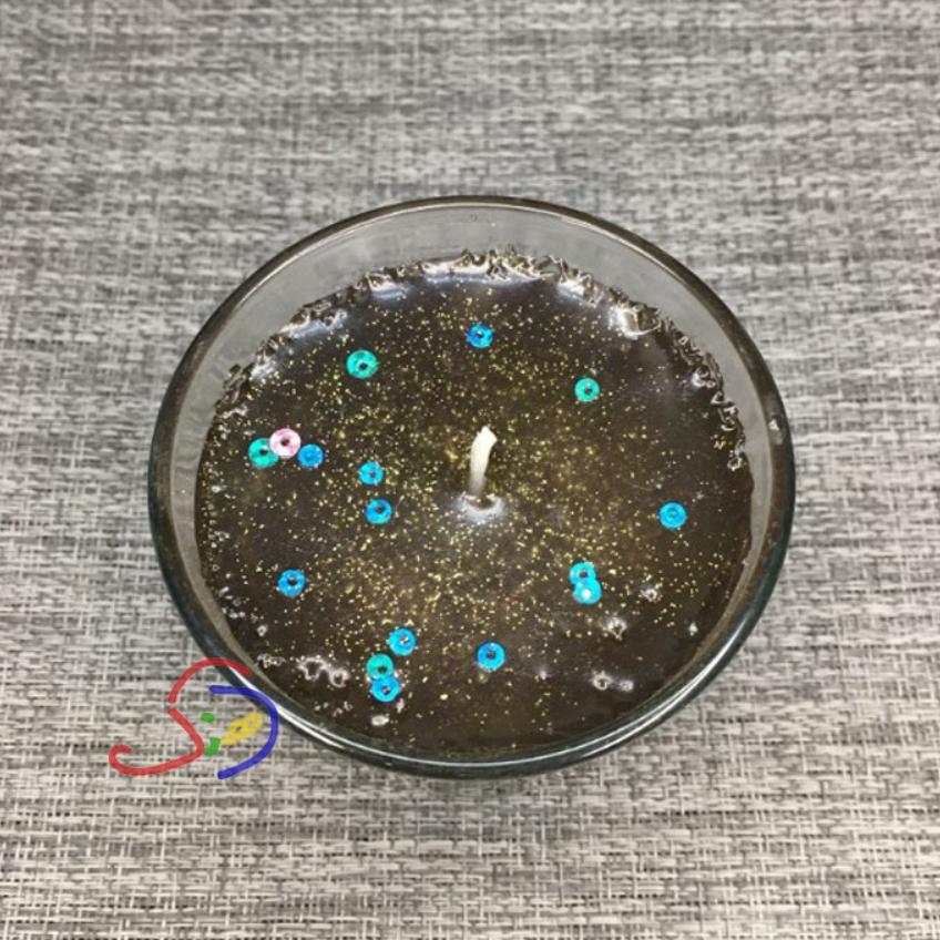Glittery Galaxy Candle