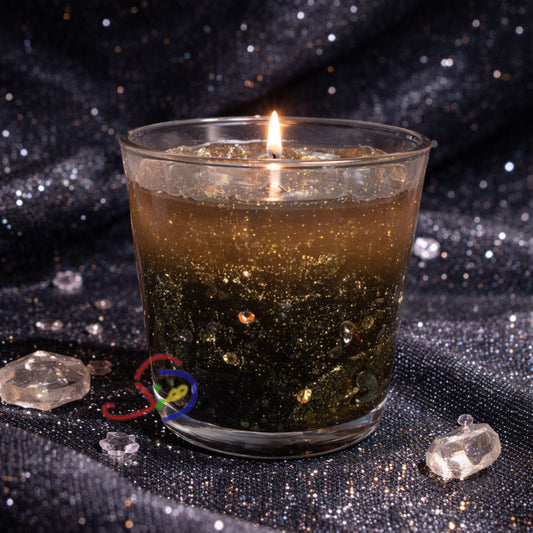 Glittery Galaxy Candle
