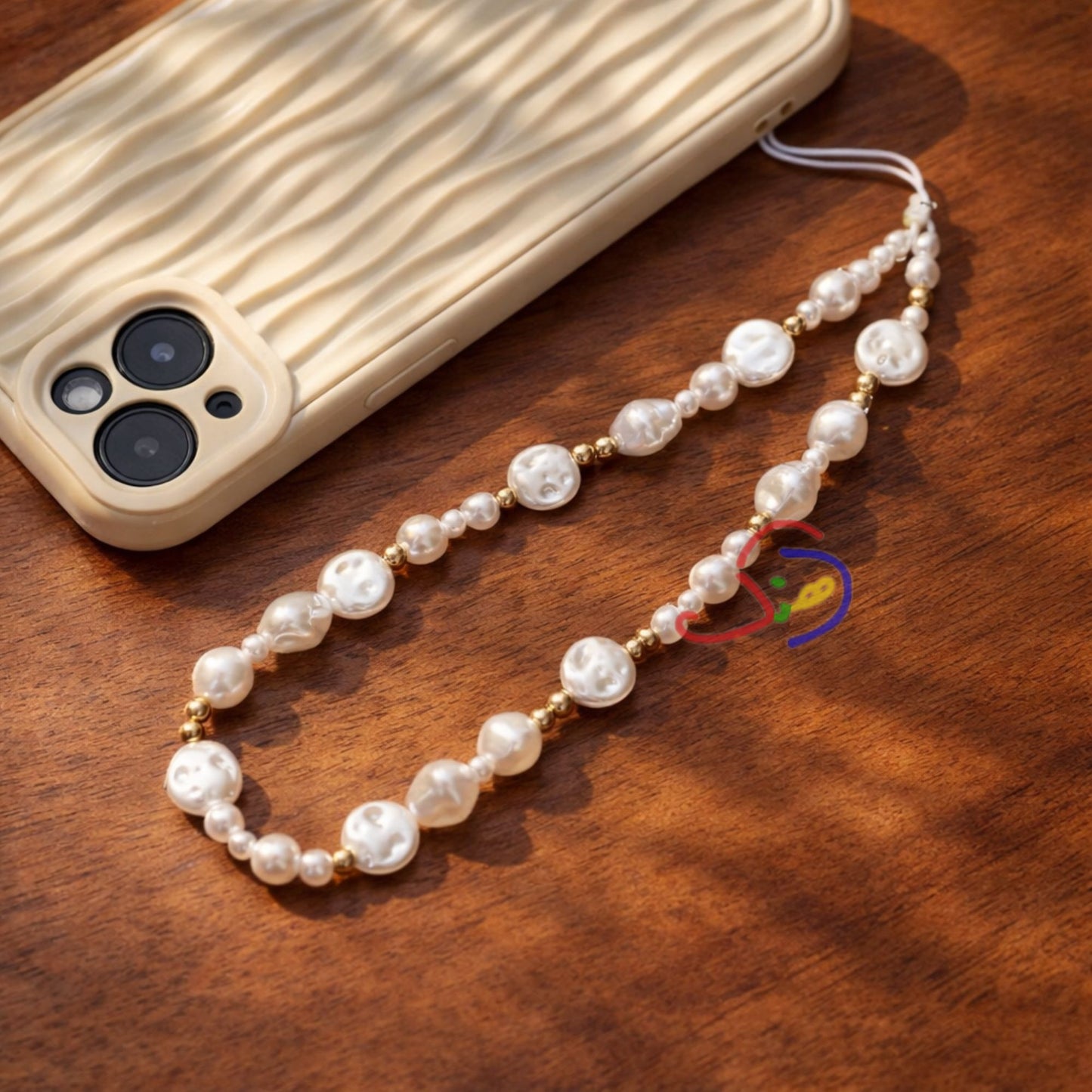 Pearl Grace Phone Charm