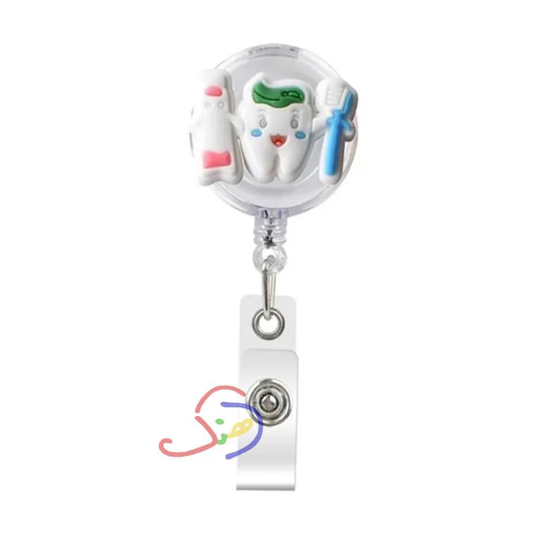 Retractable Card Holder (Happy Tooth)