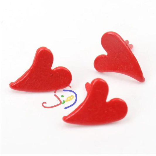 Heart Metal Brads