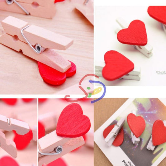 Heart Pegs (Red)