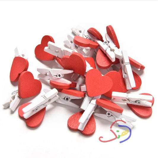 Heart Pegs (Red)
