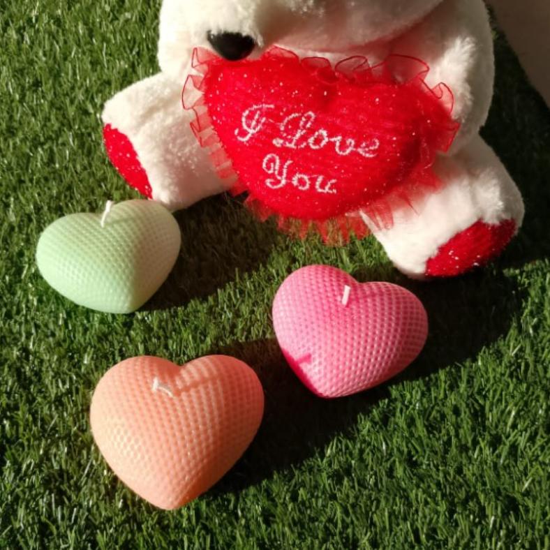 Romantic Heart Candle