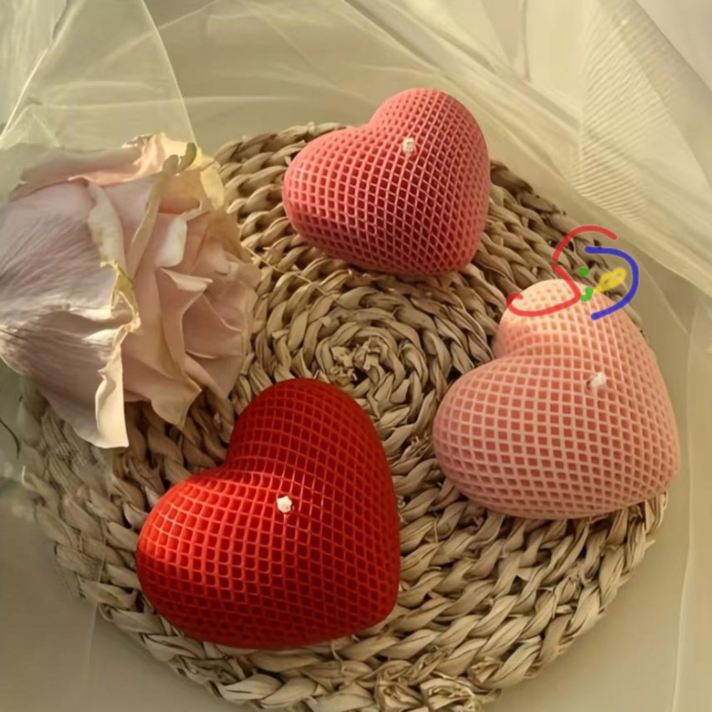 Romantic Heart Candle
