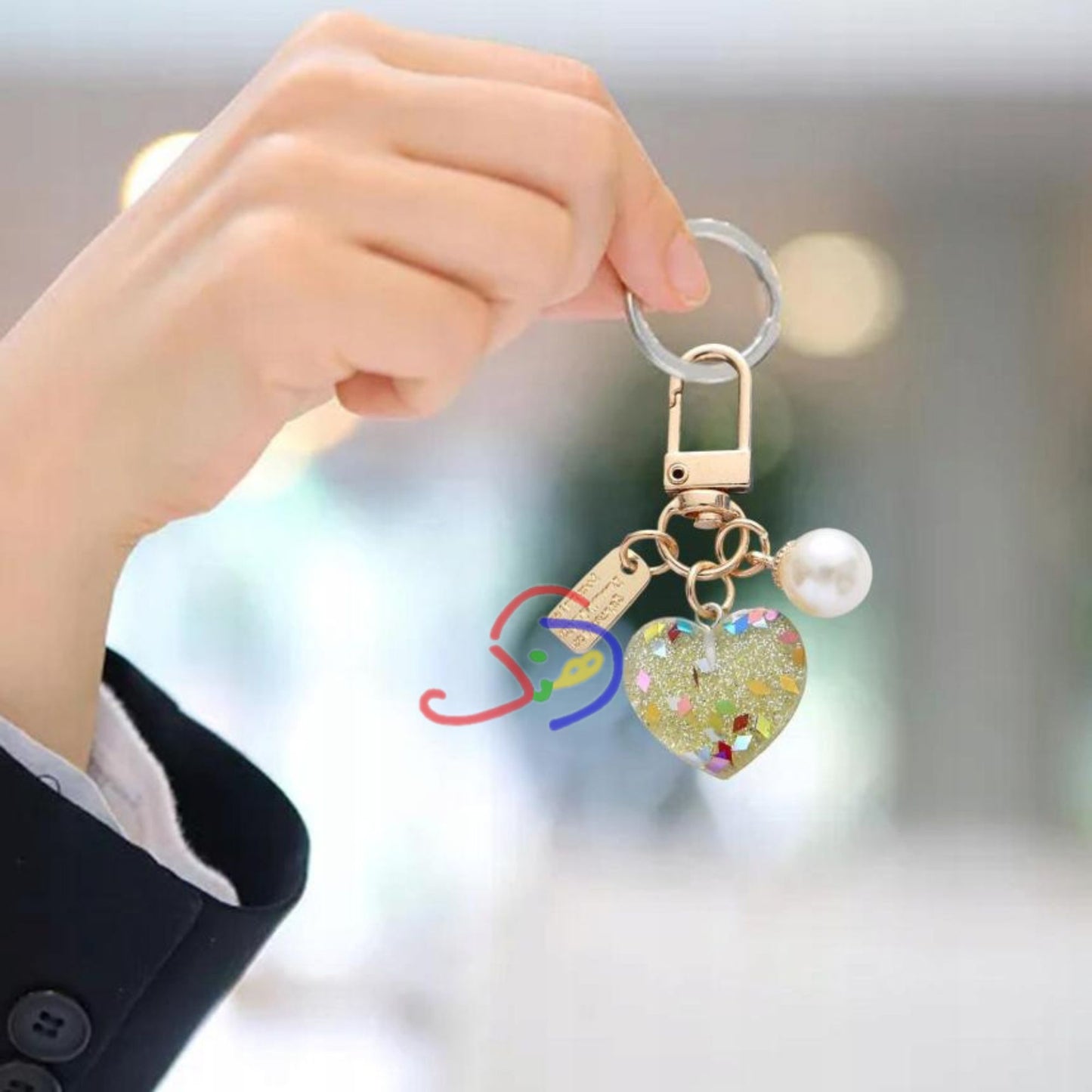 Resin Heart Trinket