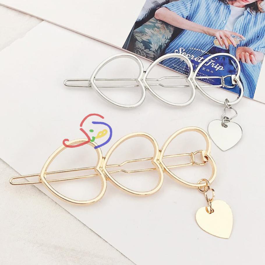 Hollow Hearts Hair Clip