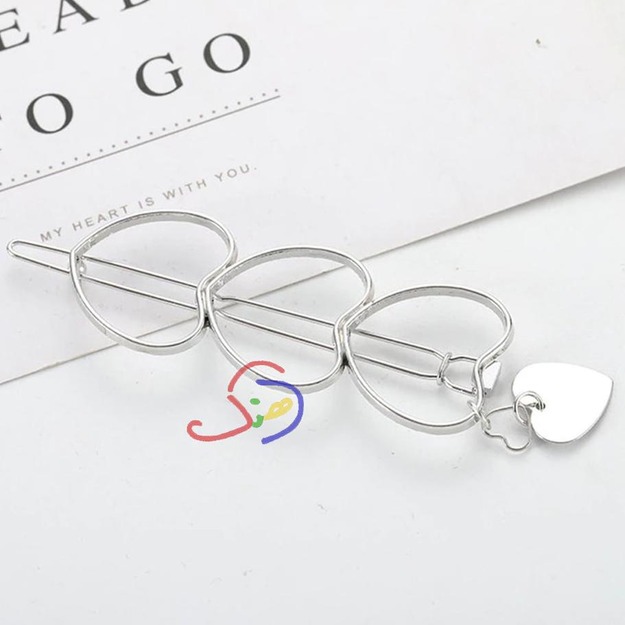 Hollow Hearts Hair Clip