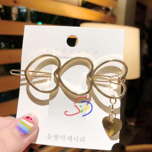 Hollow Hearts Hair Clip