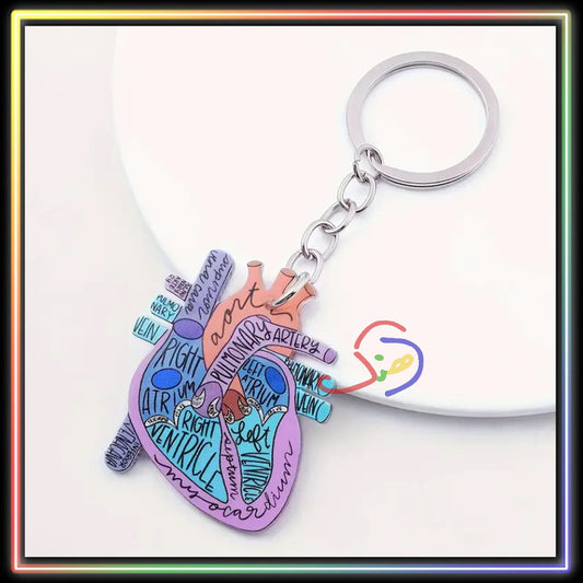 Human Heart Keychain