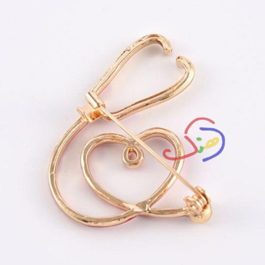 Hearty Stethoscope Brooch