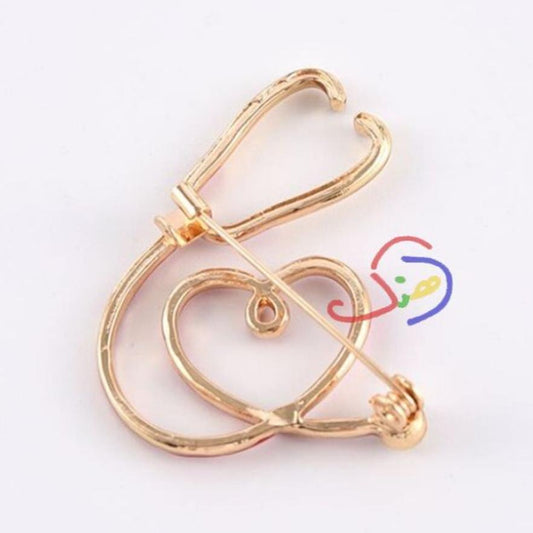 Hearty Stethoscope Brooch