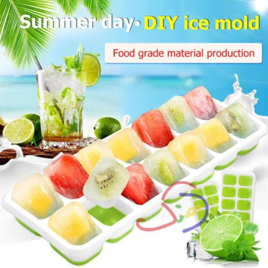 Ice Tray with Silicone Base
