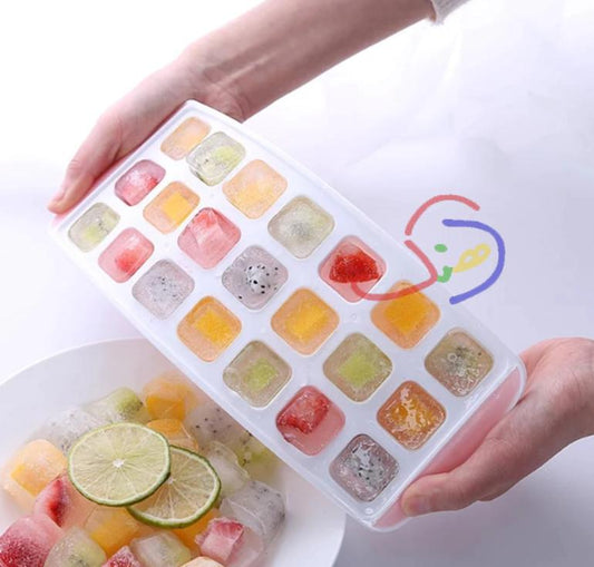 Ice Tray with Silicone Base