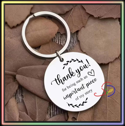 Heartfelt Thanks Keychain