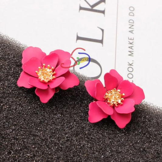 Korean Floral Ear-studs