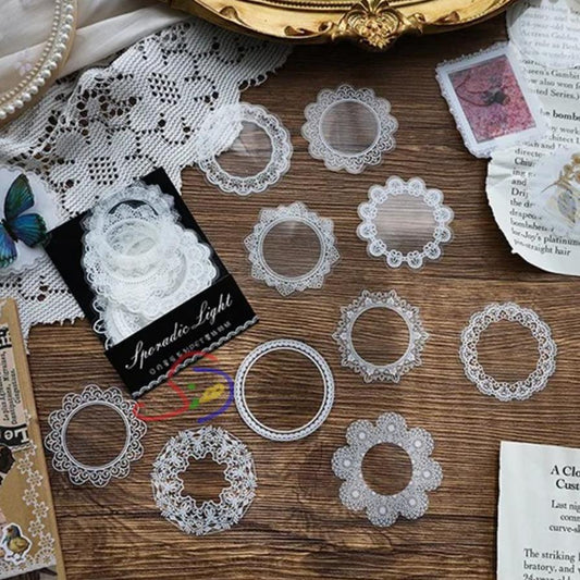 Round Lace Stickers