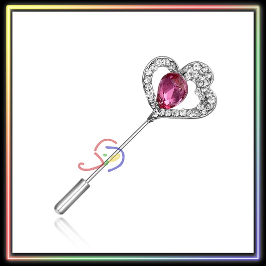 Crystal Lapel Pin