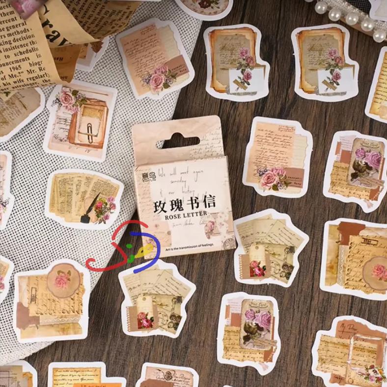 Rose Letters Stickers