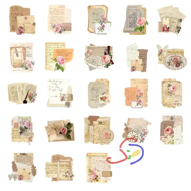 Rose Letters Stickers