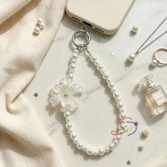 Pearly Lily Phone Charm