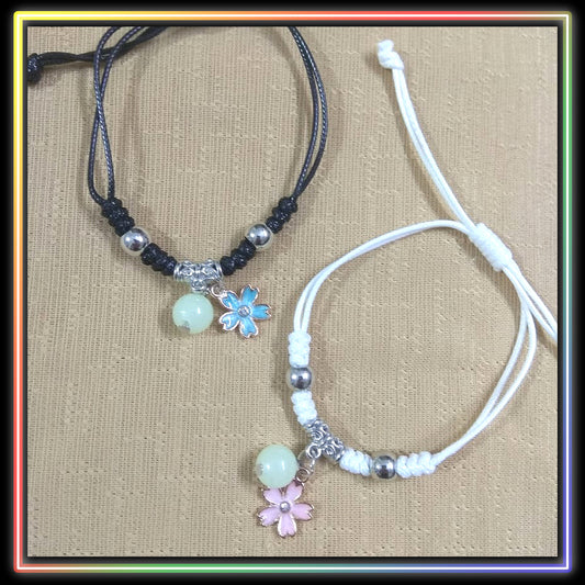 Luminous Bead Floral Bracelets