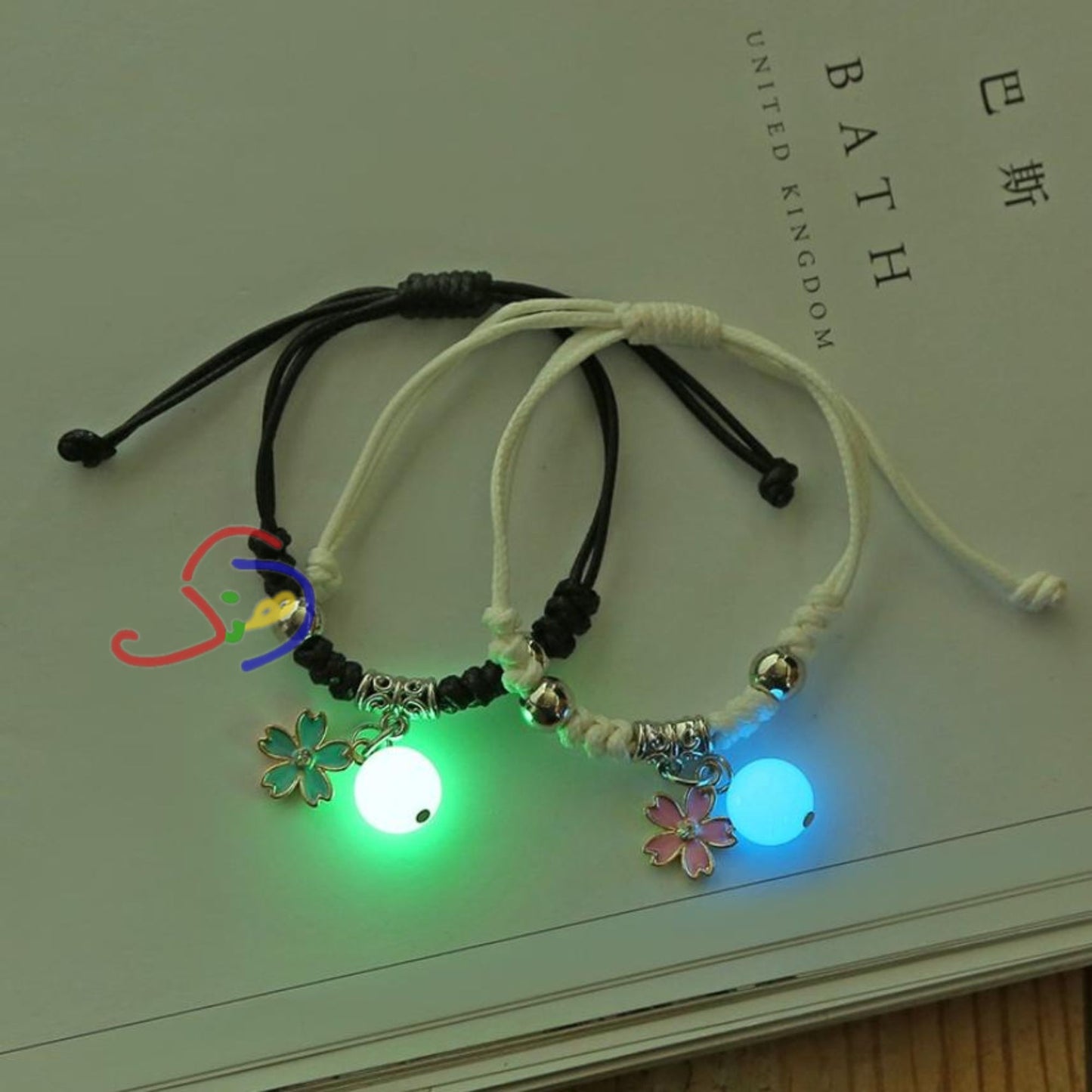 Luminous Bead Floral Bracelets