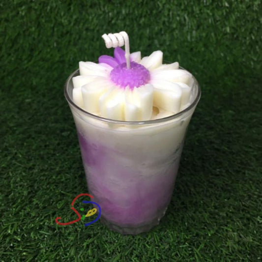Marbled Daisy Candle
