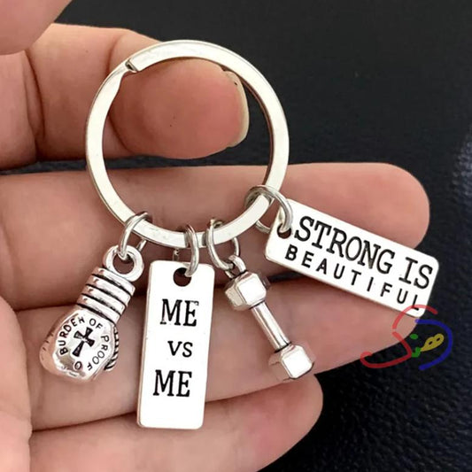 Me Vs Me Keychain