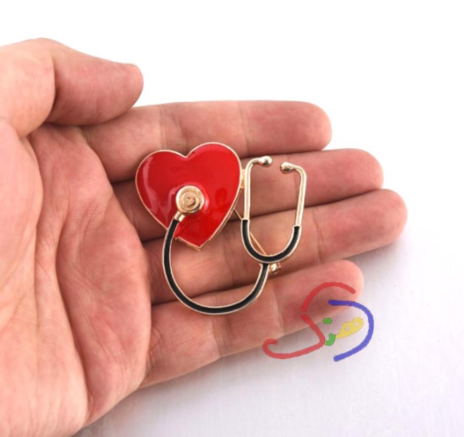 Heart Style Brooch Pin
