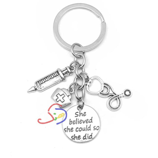 She Believed, She Did Keychain