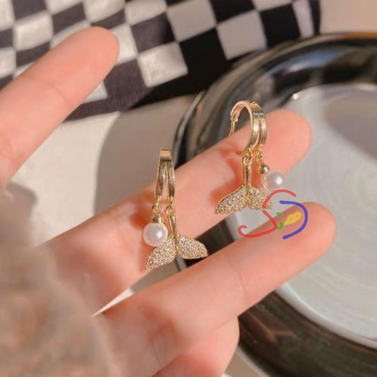Hanging Mermaid Earrings