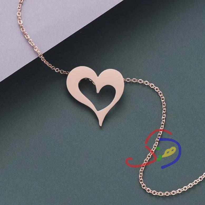 Metallic Heart Chain