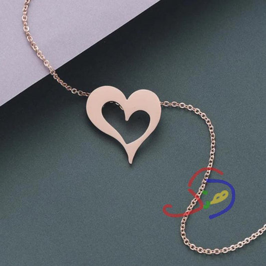 Metallic Heart Chain