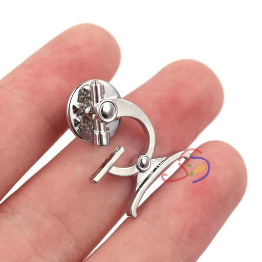 Microscope Brooch