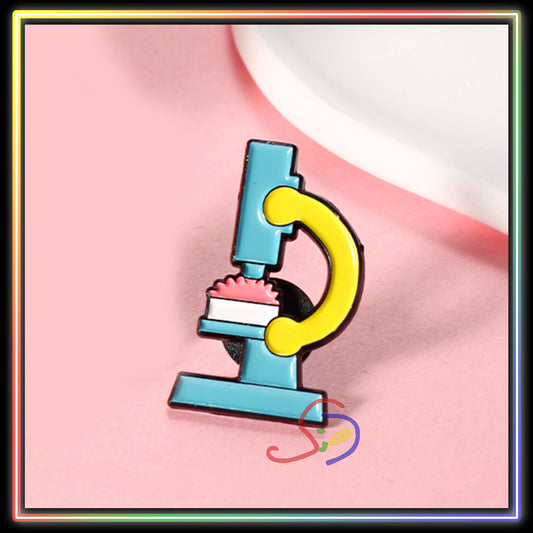 Microscope Brooch